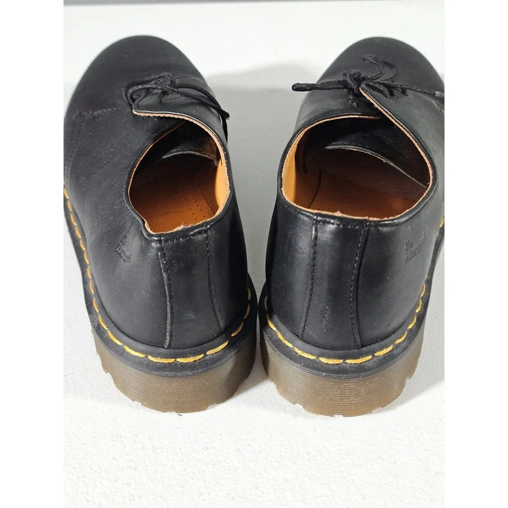 Dr. Martens 1461 Bex Oxford Mens 8 Black Leather Lug Sole 3-Eye Shoes AW004